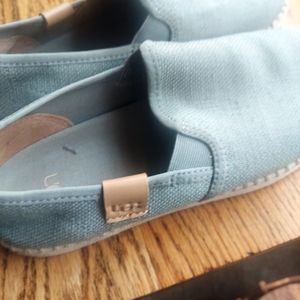 UGGS Grey canvas slip ons